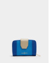 Cartera piel saffiano azul - OI2020 | Roberto Verino