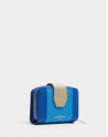 Cartera piel saffiano azul - OI2020 | Roberto Verino