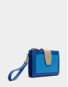 Cartera doble piel saffiano azul - OI2020 | Roberto Verino
