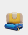 Cartera piel saffiano azul - OI2020 | Roberto Verino