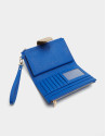 Mustard two-part saffiano leather wallet  | Roberto Verino