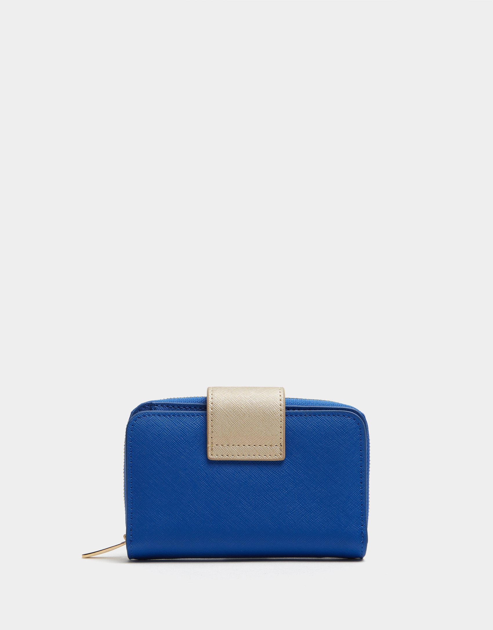 Blue saffiano leather wallet - AW2020 | Roberto Verino