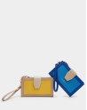 Cartera doble piel saffiano azul - OI2020 | Roberto Verino