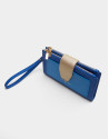 Cartera doble piel saffiano azul - OI2020 | Roberto Verino