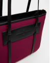 Aubergine neoprene Maxi Nora shopping bag | Roberto Verino