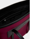 Bolso shopper Maxi Nora neopreno berenjena | Roberto Verino