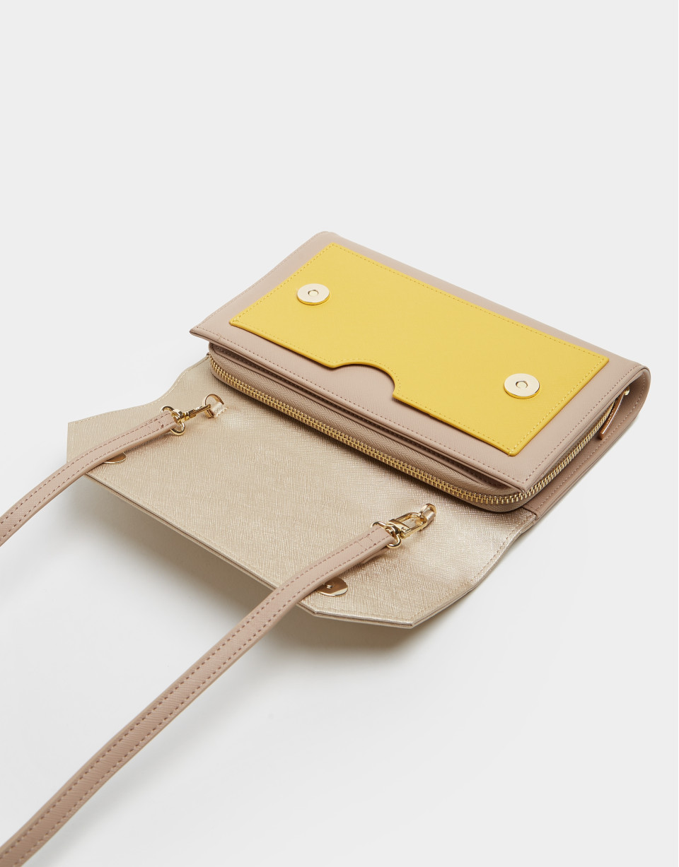 Bolso bandolera Valeria mostaza - OI2020 | Roberto Verino