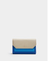 Blue and beige leather Valeria shoulder bag | Roberto Verino