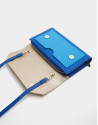 Blue and beige leather Valeria shoulder bag | Roberto Verino