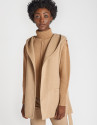 Beige quilted coat with vest inside - OI20 - % | Roberto Verino