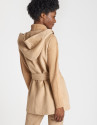Beige quilted coat with vest inside - OI20 - % | Roberto Verino