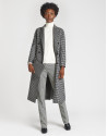 Double-faced houndstooth long coat - OI20 - % | Roberto Verino