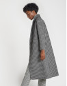 Double-faced houndstooth long coat - OI20 - % | Roberto Verino