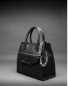 Bolso Rocío Negro en napa