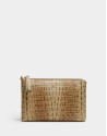 Bolso clutch Lisa piel grabado cocodrilo | Roberto Verino