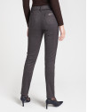 Brown houndstooth cigarette pants - OI20 - % | Roberto Verino