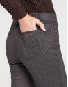 Pantalón pitillo pata de gallo marrón | Roberto Verino