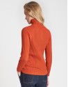 Brick red sweater with ribbing - OI20 - % | Roberto Verino