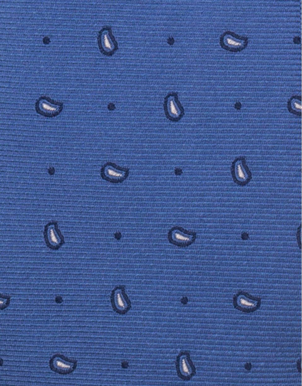 Blue tie with dots