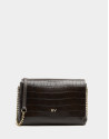 Bolso bandolera Valentina midi marrón