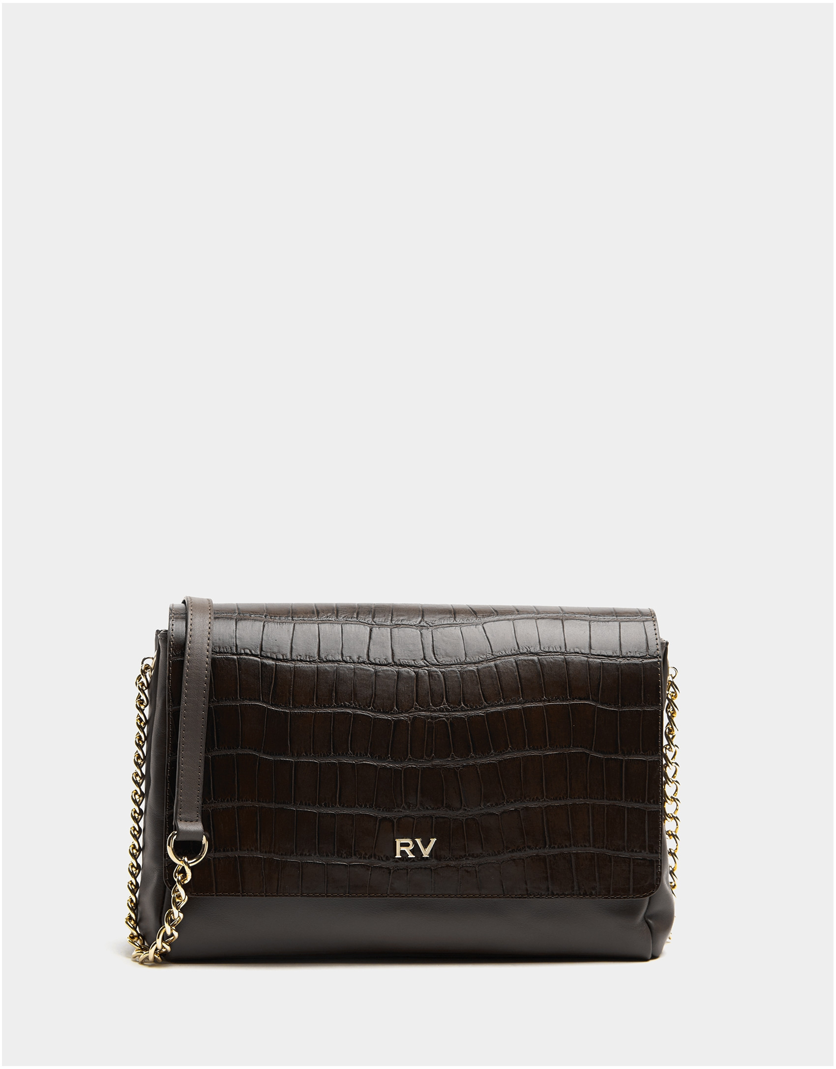 Bolso bandolera Valentina midi marrón
