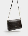 Bolso bandolera Valentina midi marrón