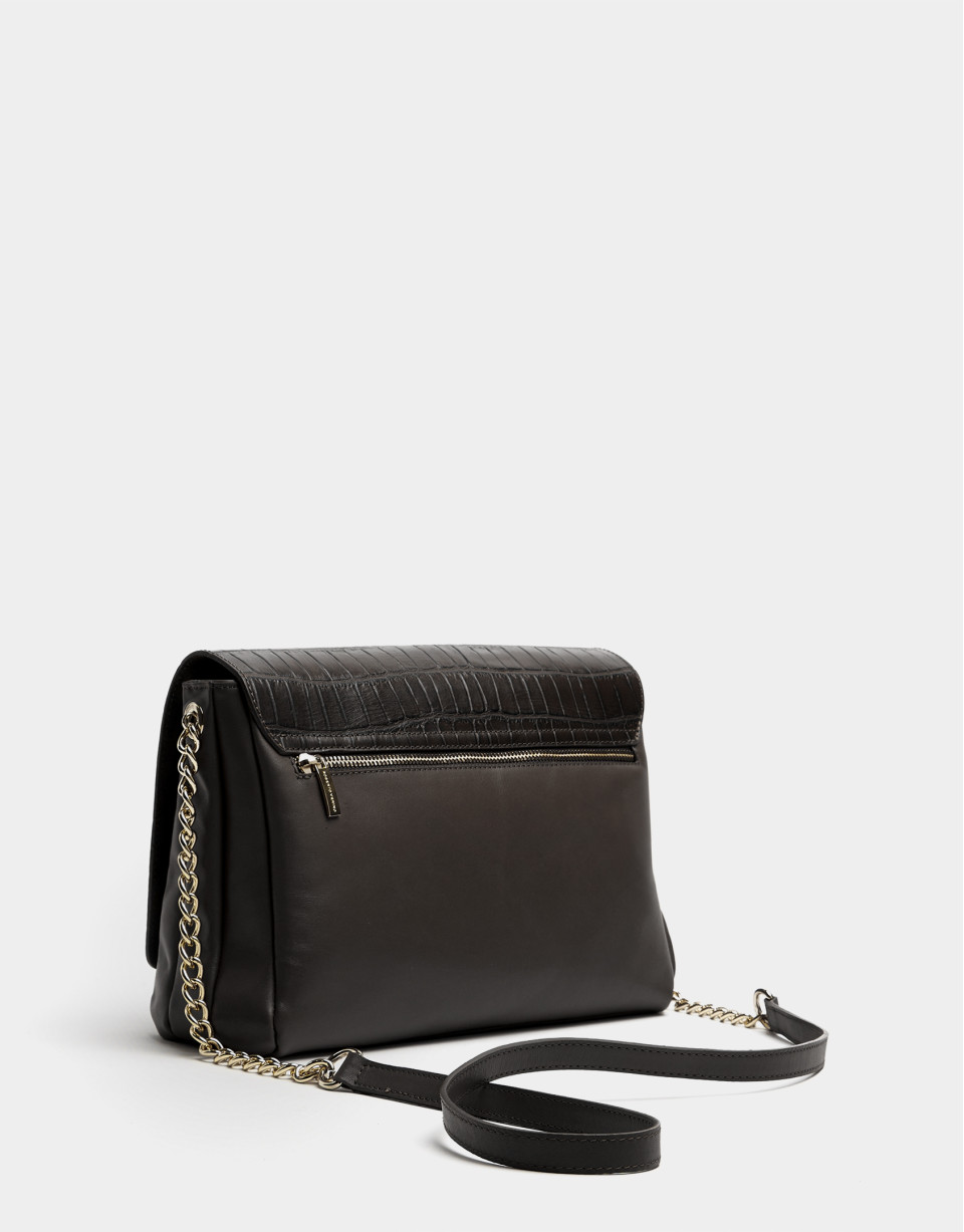 Bolso bandolera Valentina midi marrón