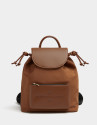 Brown nylon Simoneta backpack