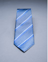 Corbata multirayas gris azul
