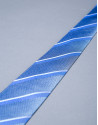 Corbata multirayas gris azul