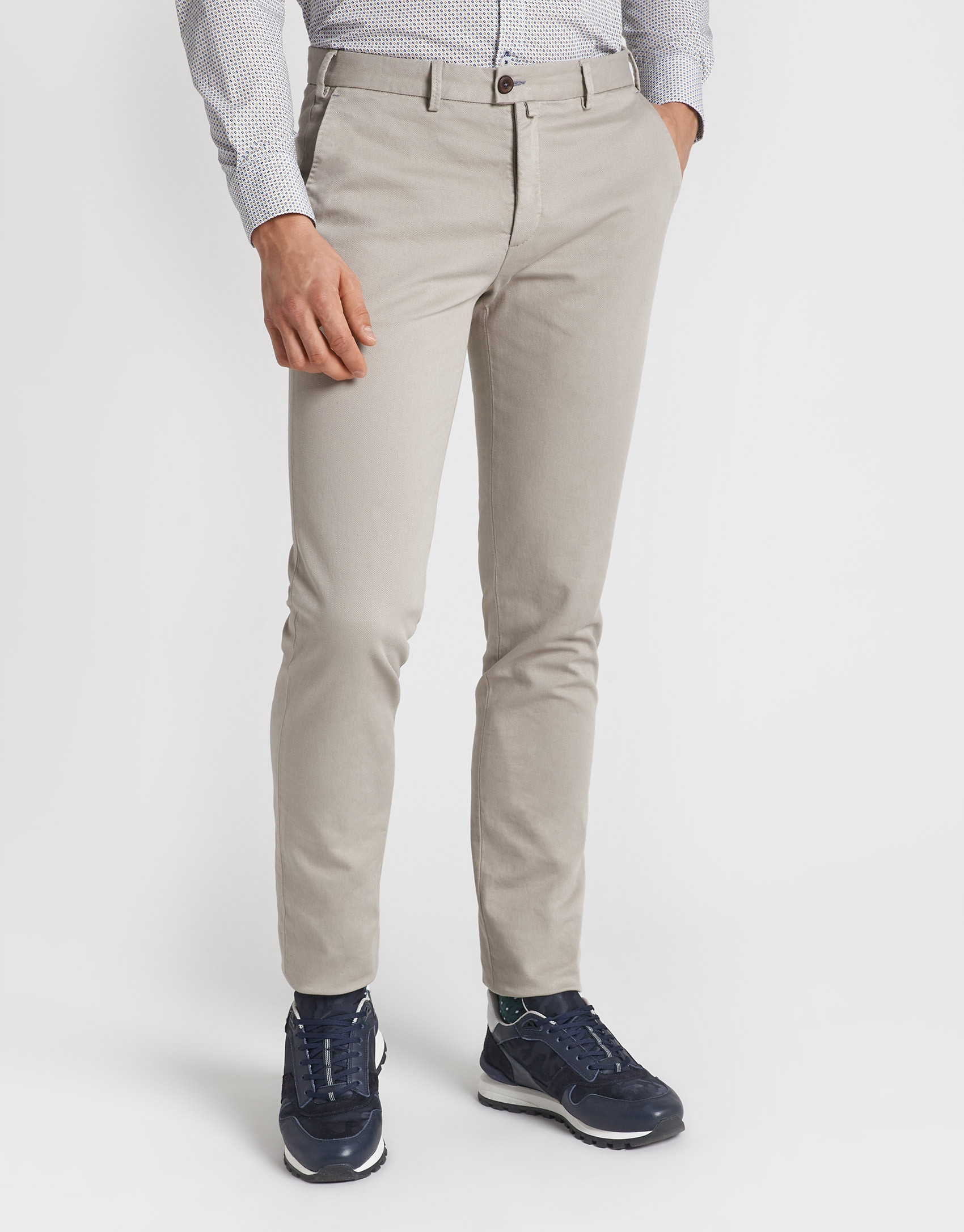 Pantalón chino slim beige - Hombre - OI2020 | Roberto Verino