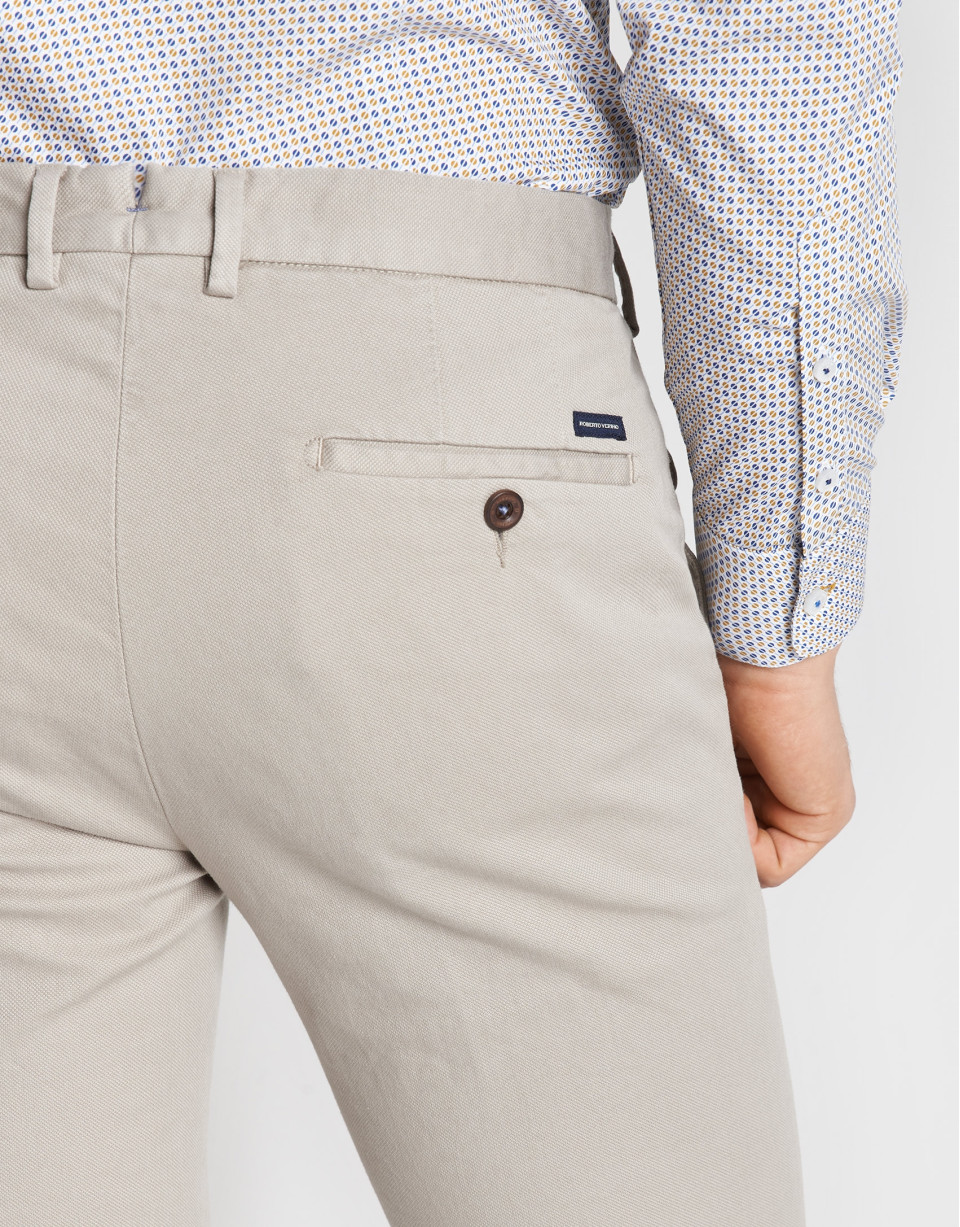 Pantalón chino slim beige - Hombre - OI2020 | Roberto Verino