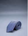 Blue - gray motif tie