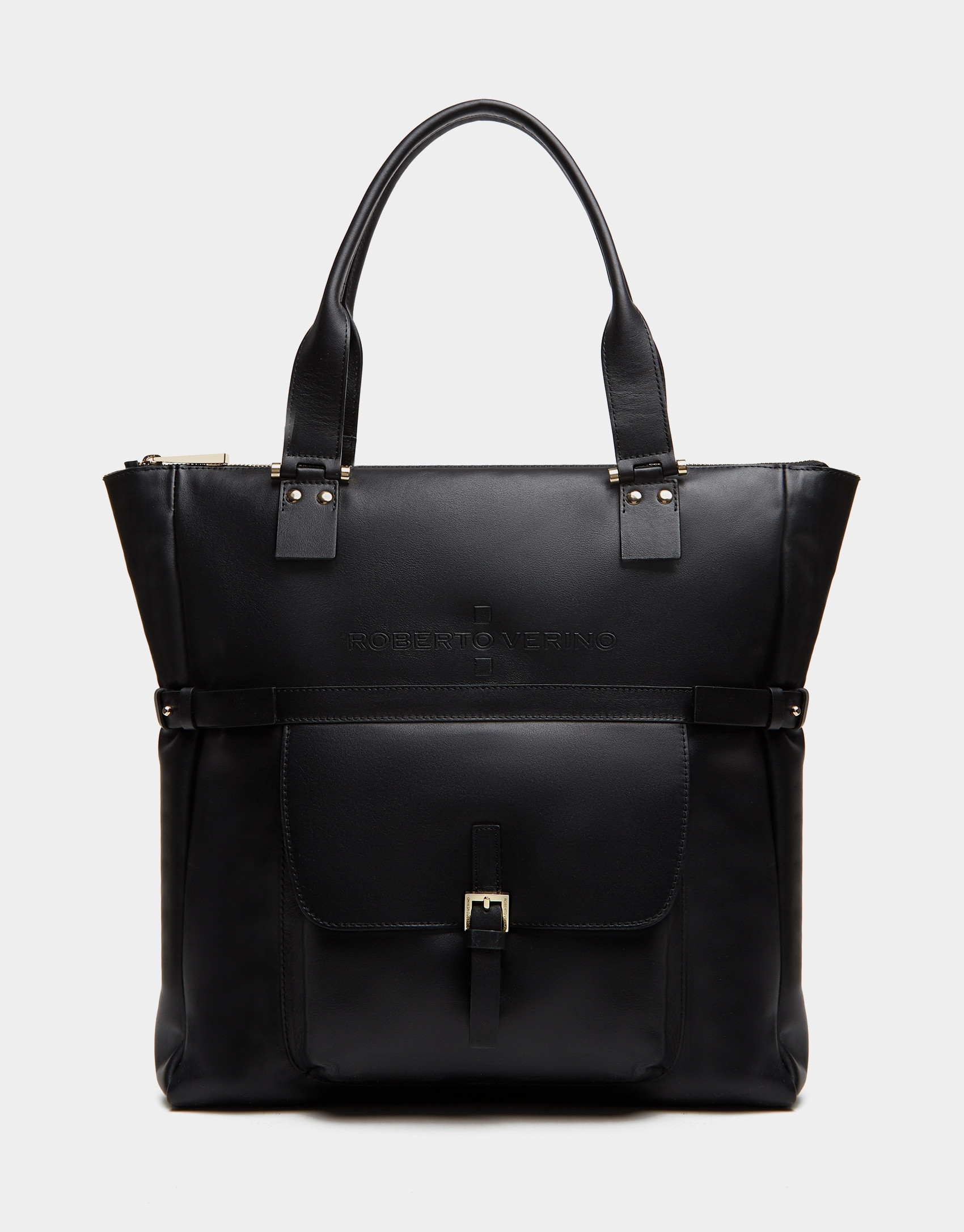 Bolso shopper Charlotte piel negro