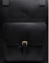Black leather Charlotte shopping bag