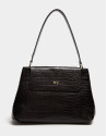 Brown leather Dundee hobo bag