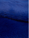 Blue fur collar