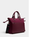 Burgundy nylon Simoneta Midi handbag