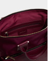 Burgundy nylon Simoneta Midi handbag