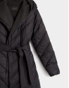 Grey quilted coat with vest inside