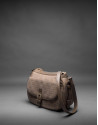 Cowhide, jacquard and gilded lurex Natalia bag with RV logo