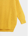 Yellow oversize thick knit sweater