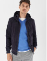 Blue cotton sweater with V-neck - Man - SS2021 | Roberto Verino
