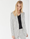 Black and white striped blazer - Woman - SS2021 | Roberto Verino