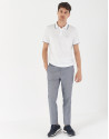 Pantalón chino ojo de perdiz azul - Hombre | Roberto Verino