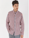 Red/blue/white checked sport shirt - Man | Roberto Verino