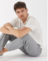 Polo tricot algodón blanco - Hombre - PV2021 | Roberto Verino