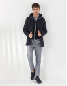 Pantalón chino ojo de perdiz azul - Hombre | Roberto Verino
