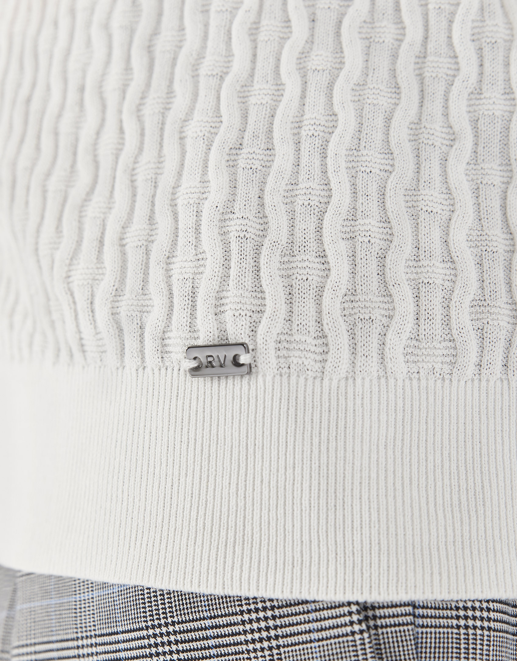 White cotton knit polo shirt - Man - SS2021 | Roberto Verino