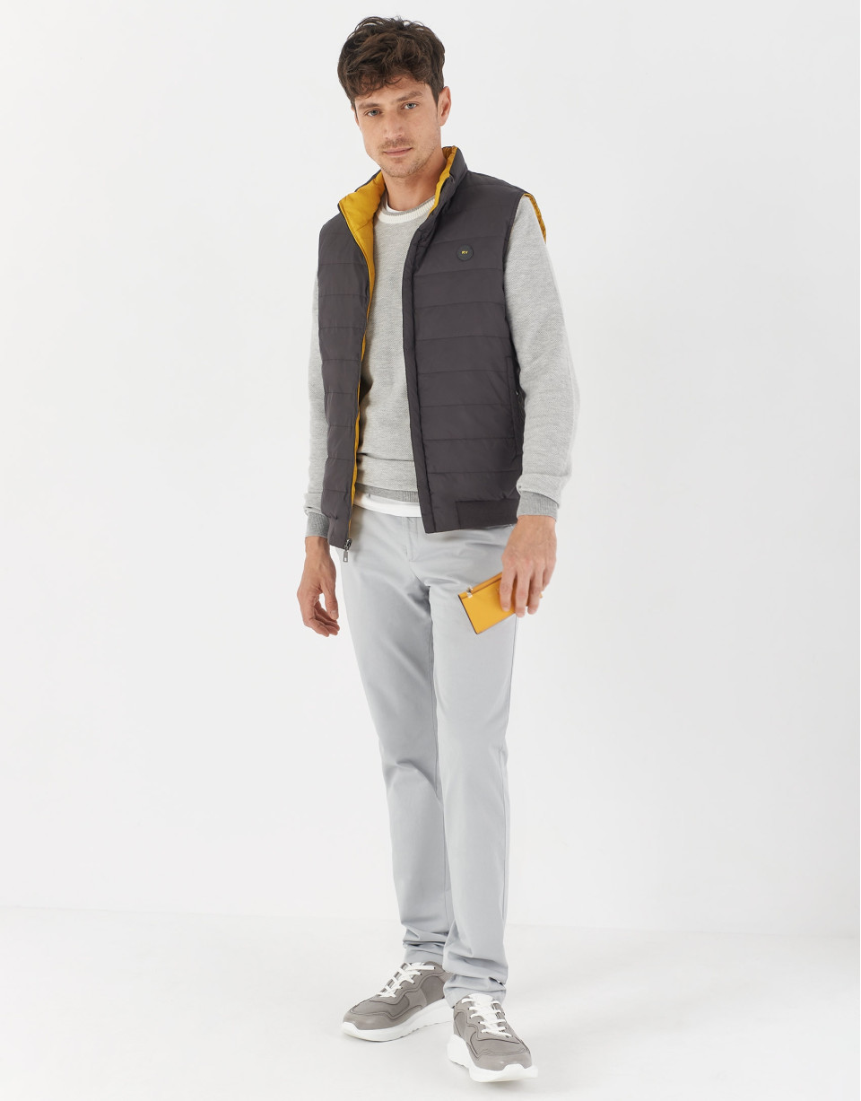 Light gray regular chino pants - Man - SS2021 | Roberto Verino